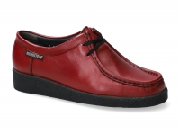 chaussure mephisto lacets christy cuir rouge